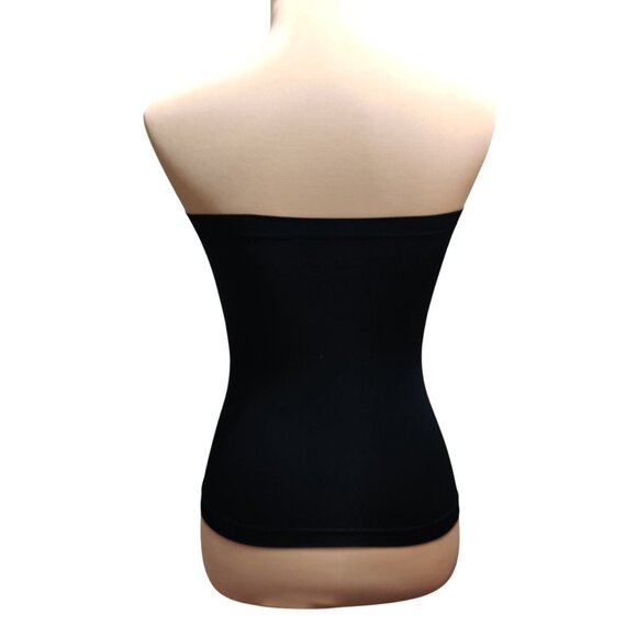 Suzette Collection O/S Black Strapless Tube Top Seamless Bandeau Light Control - Picture 4 of 6